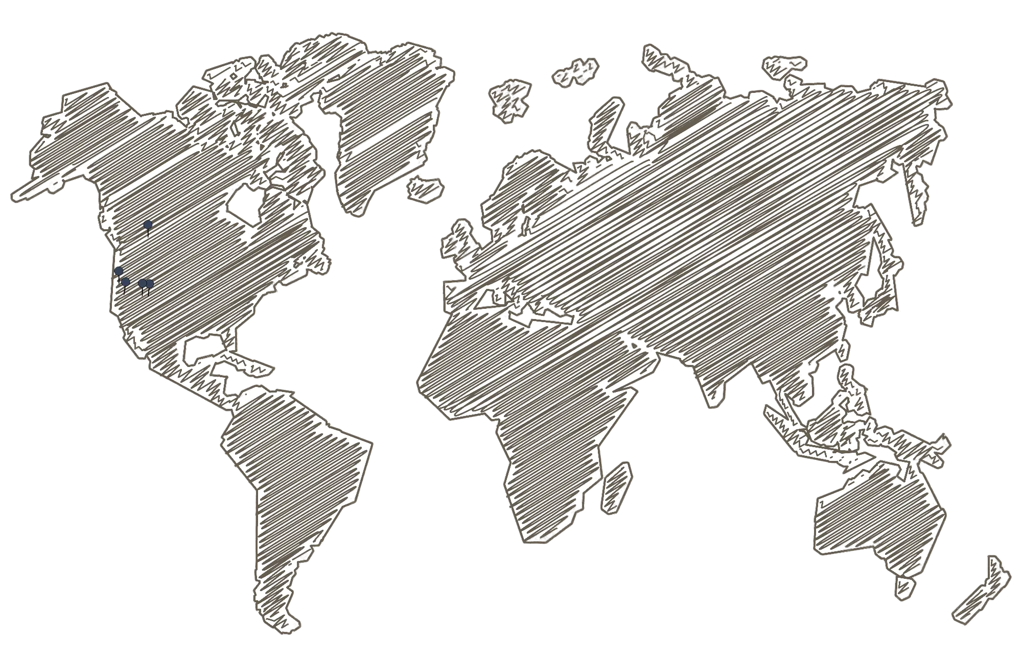 Destinations map