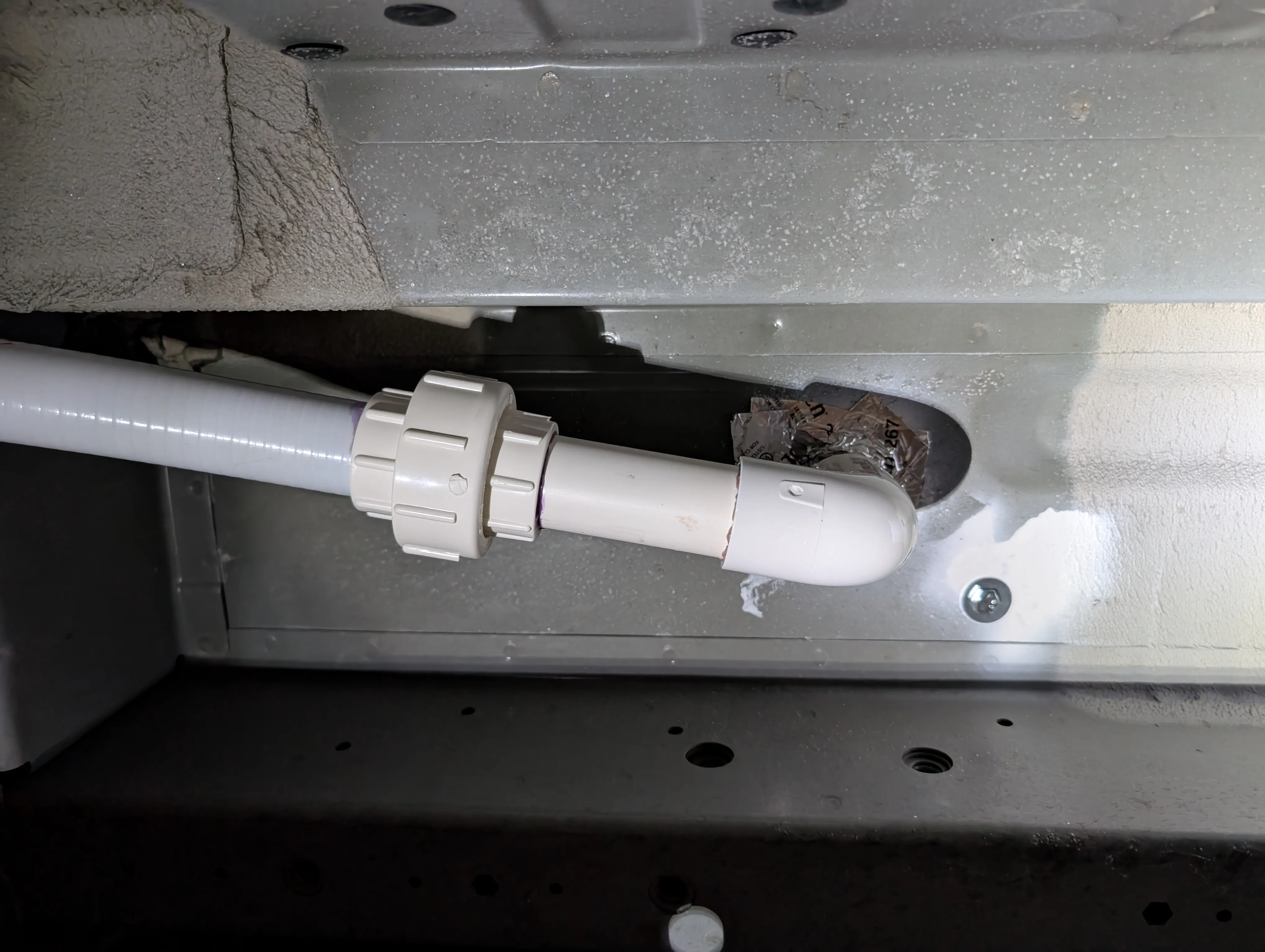 under chassis plumbing